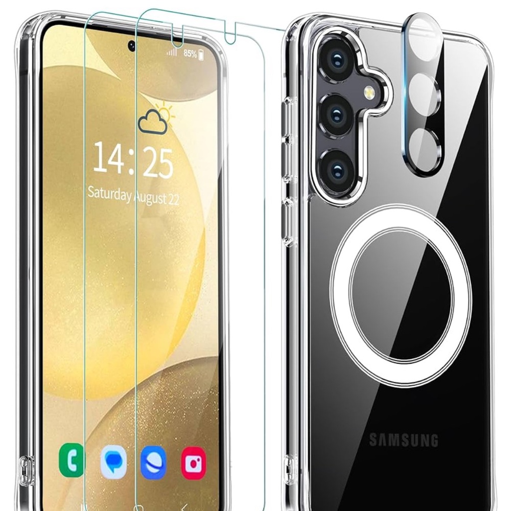 Samsung Clear Phone Case with Screen Protector